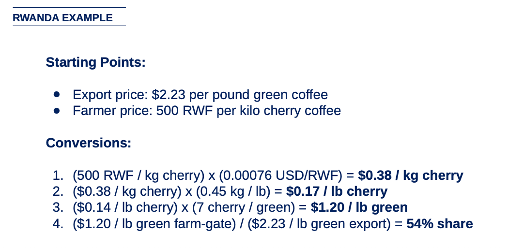 Unit conversion example